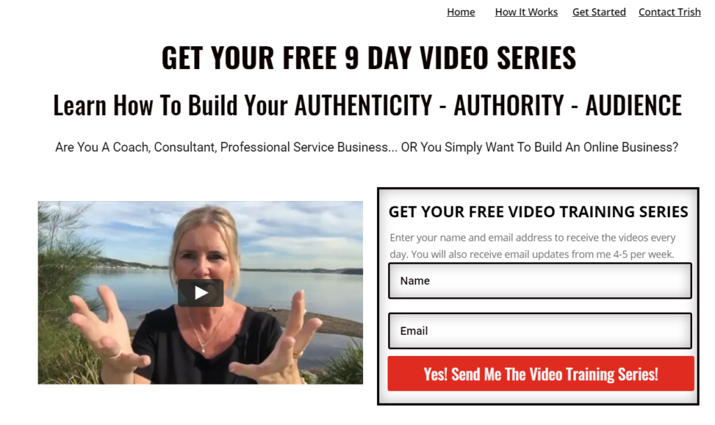 build your au video series