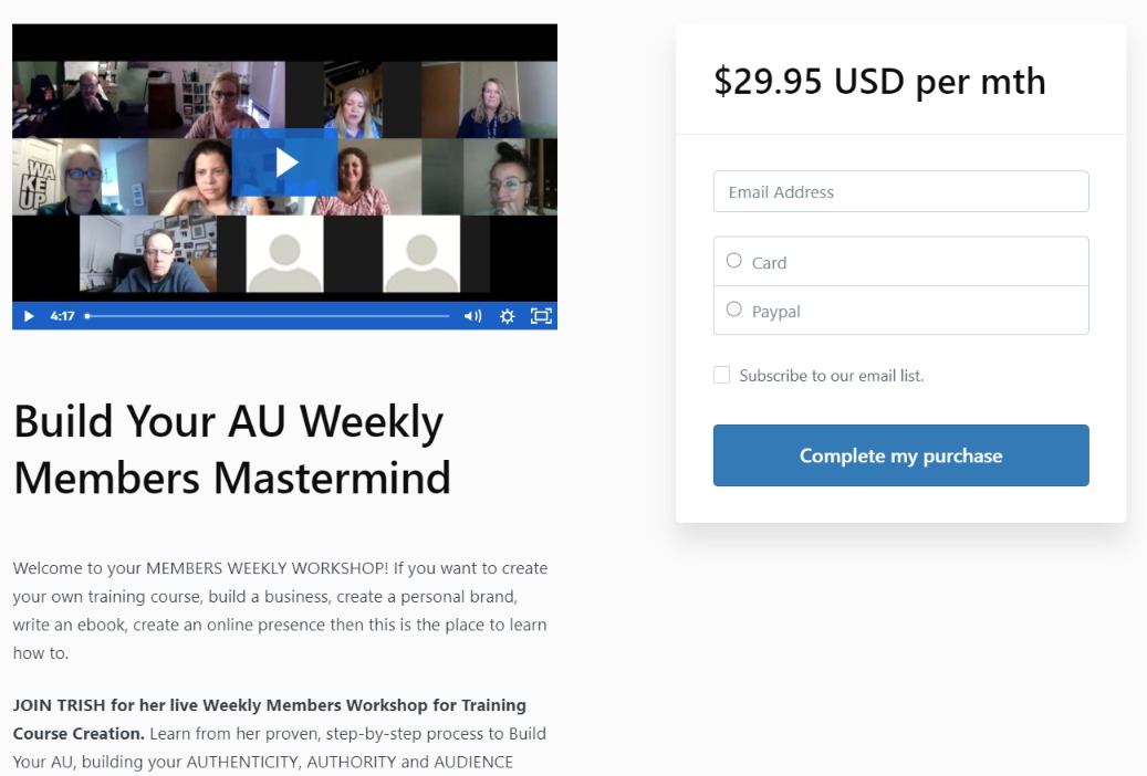 pricing online courses membership subscription
