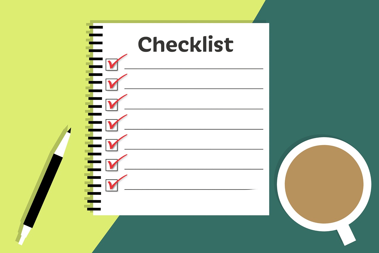 online course checklist