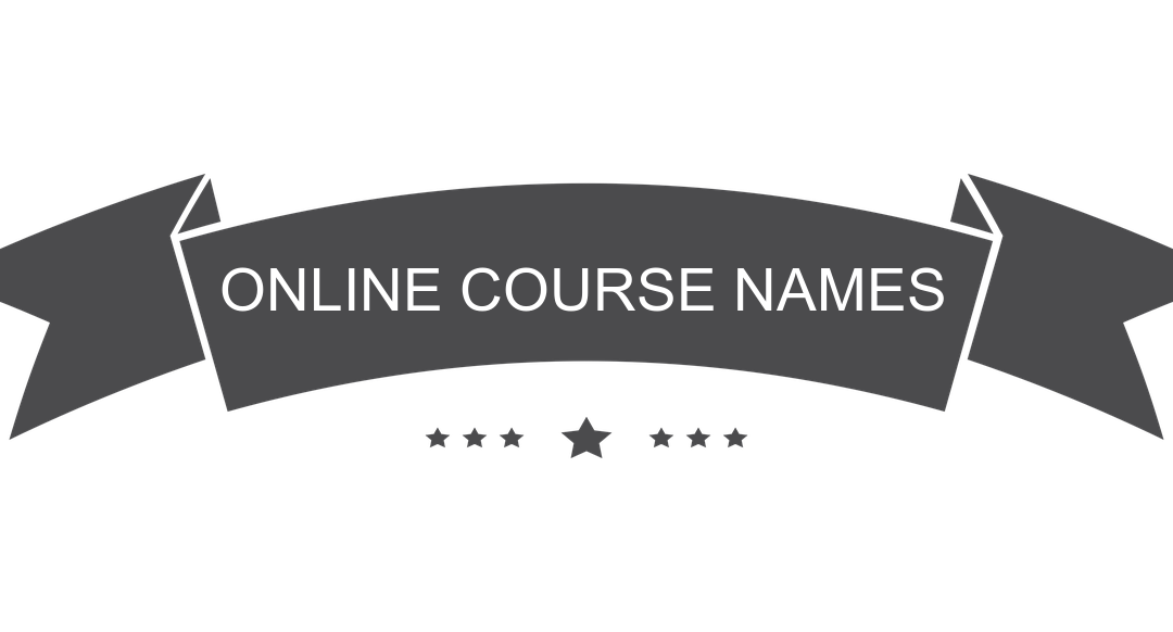 Online Course Names